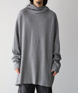 ORGANIZED HOODED PULLOVER LONG TOP / COTTON THERMAL -SandWaterr