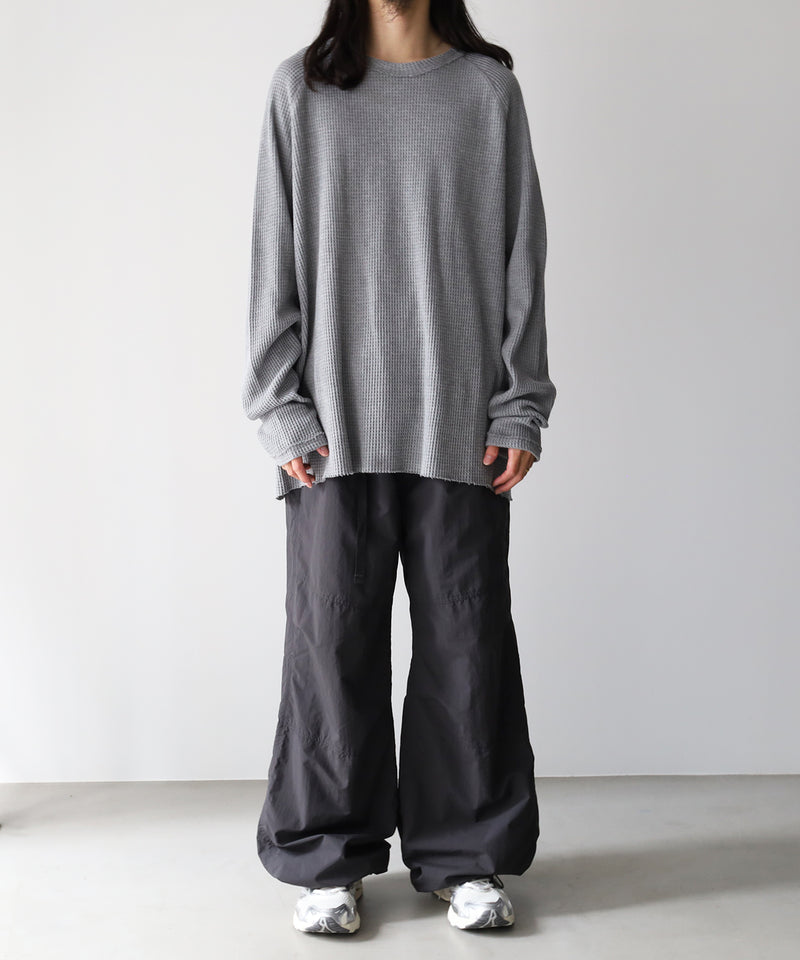 ORGANIZED WIDE EASY PANTS / RIPSTOP NYLON -SandWaterr