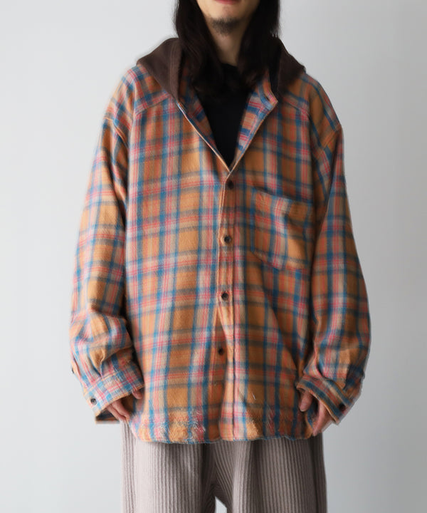 NEL CHECK HOODIE SHIRT - ANCELLM