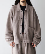 WOOL CORDUROY WORK SHIRT JACKET - ANCELLM