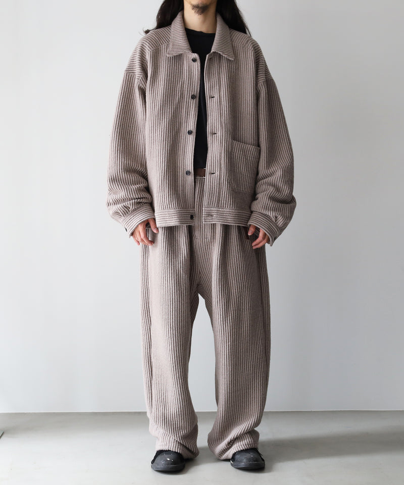 WOOLCORD BELTLESS SLACKS - ANCELLM