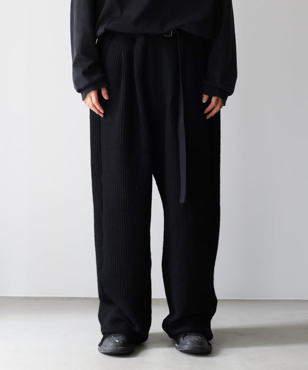 WOOLCORD BELTLESS SLACKS - ANCELLM