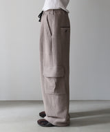 WOOL CORDUROY CARGO SLACKS - ANCELLM