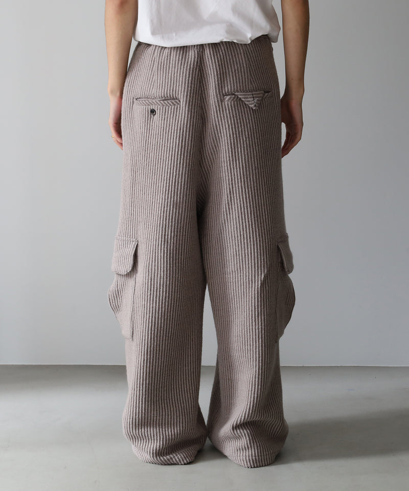 WOOL CORDUROY CARGO SLACKS - ANCELLM