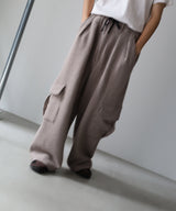 WOOL CORDUROY CARGO SLACKS - ANCELLM