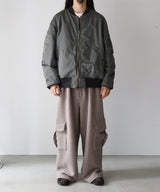 WOOL CORDUROY CARGO SLACKS - ANCELLM