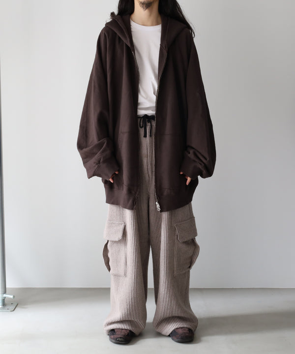 LAST1>> SWEAT HOODIE COAT - ANCELLM