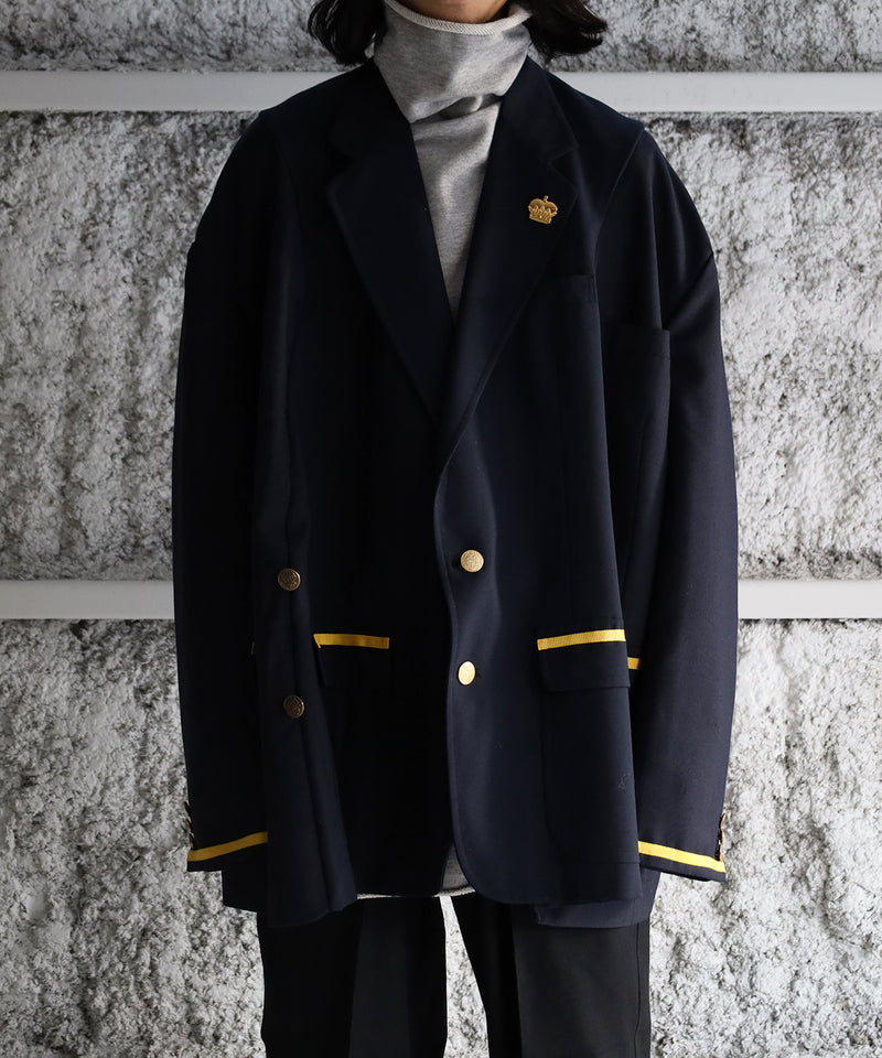 circa make wide cutback navy school jacket - 77circa