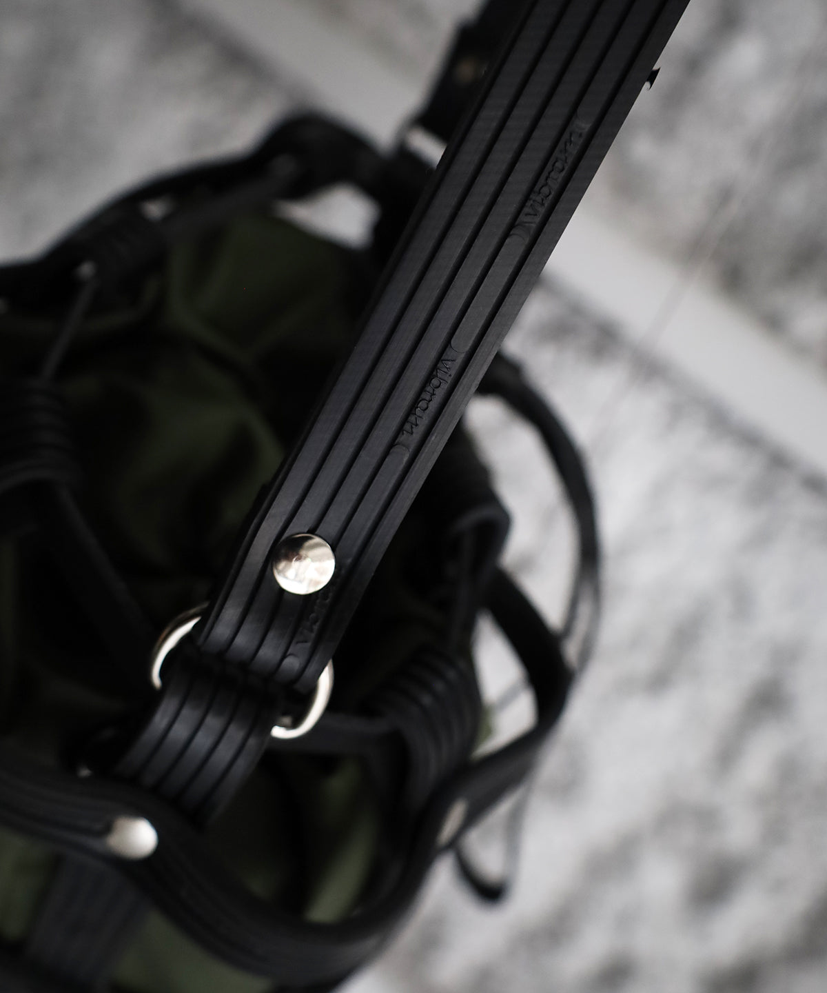 AB3 NYLON RUBBER BACKET BAG