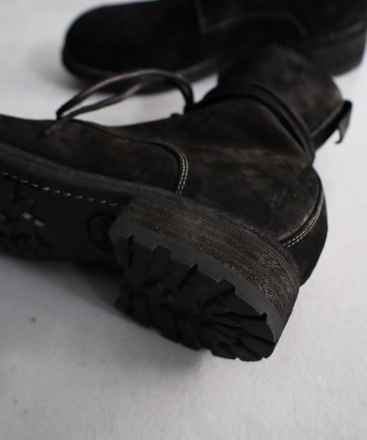 GUIDO_OLD VACCHETTA REVERSE CV LACED UP BOOTS- GUIDI&ROSELLINI