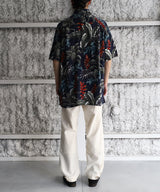 circa make cutback hem pocket aloha shirt - 77circa