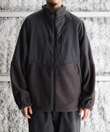 NYLON RIP STOP X FLEECE BLOUSON - LANTERN