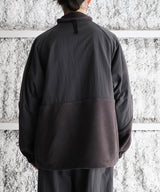 NYLON RIP STOP X FLEECE BLOUSON - LANTERN