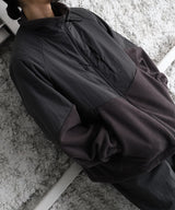 NYLON RIP STOP X FLEECE BLOUSON - LANTERN