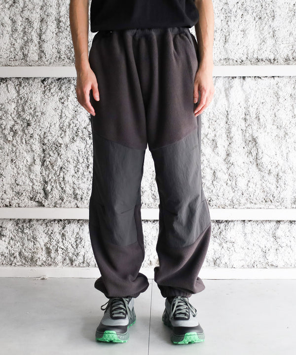 NYLON RIP STOP X FLEECE PANTS - LANTERN