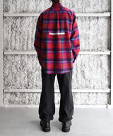 wool check shirt - semoh