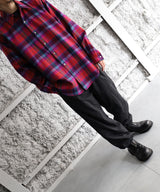 wool check shirt - semoh