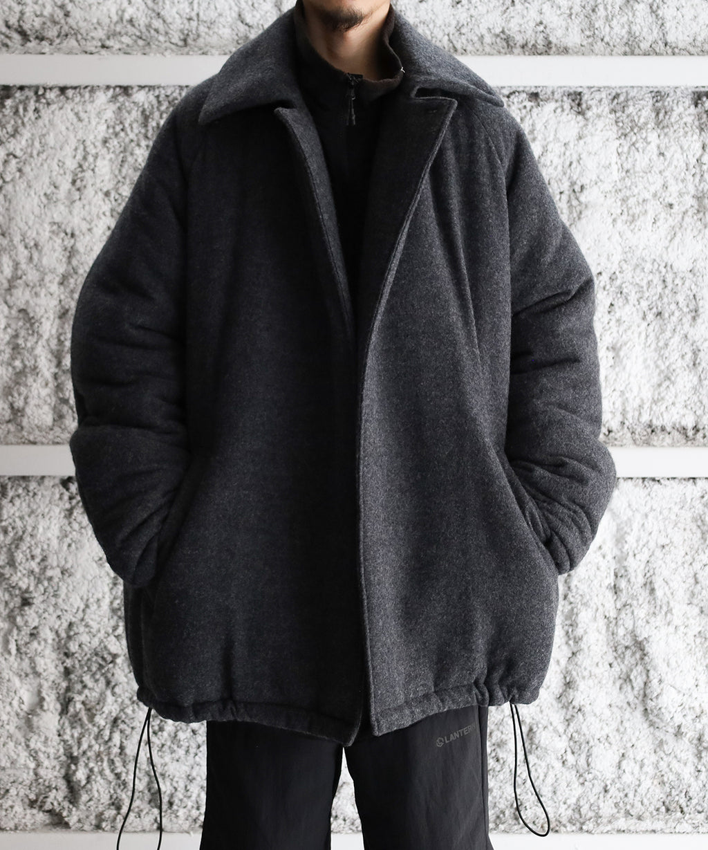 LAST1 >> Cashmere Padded Coat - Blanc YM