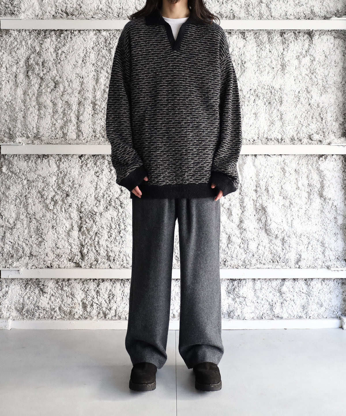 BLANC YM KID MOHAIR KNIT SHIRT ブランワイエム fit=scale-down,w=1200