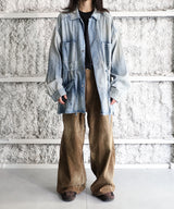 <LAST1>AGING DENIM SHIRT JACKET - ANCELLM