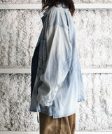 <LAST1>AGING DENIM SHIRT JACKET - ANCELLM