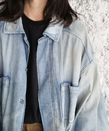 <LAST1>AGING DENIM SHIRT JACKET - ANCELLM