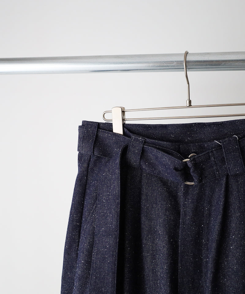 Silk Denim Wide Pants - Blanc YM