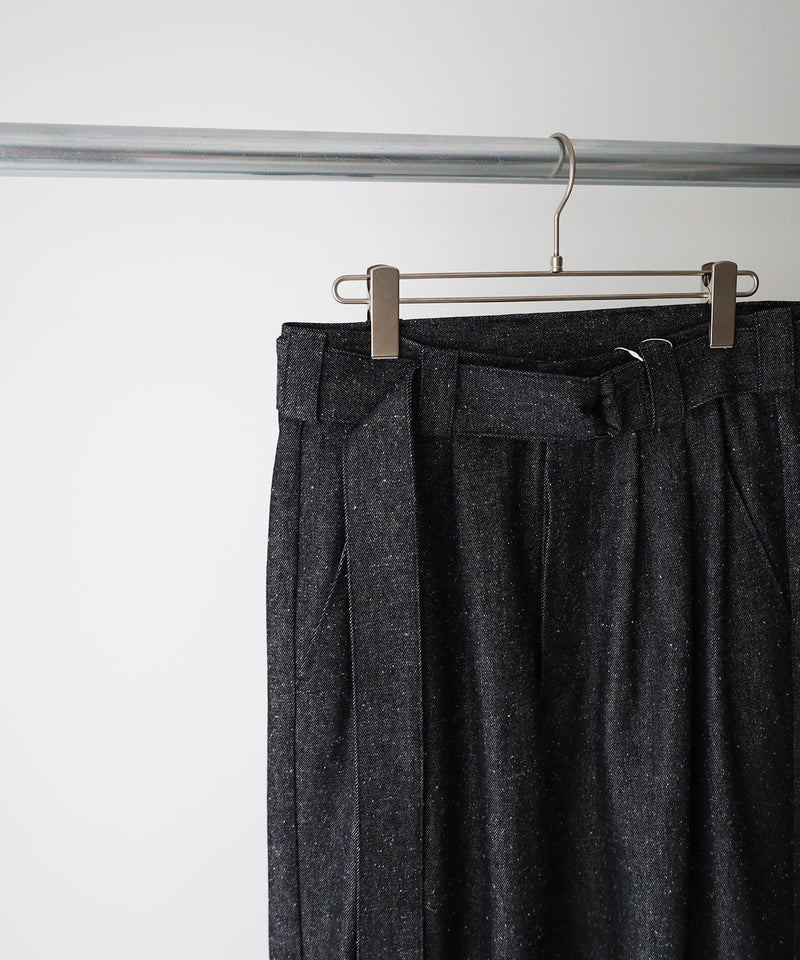 Silk Denim Wide Pants - Blanc YM