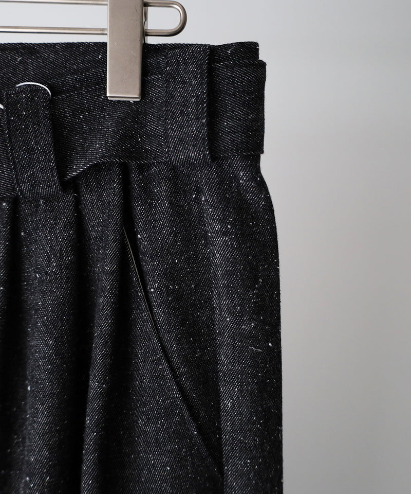 Silk Denim Wide Pants - Blanc YM