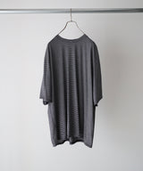 SUPER120's WOOL SINGLE JERSEY WASHABLE CREW NECK TEE - marka