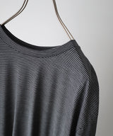 SUPER120's WOOL SINGLE JERSEY WASHABLE CREW NECK TEE - marka