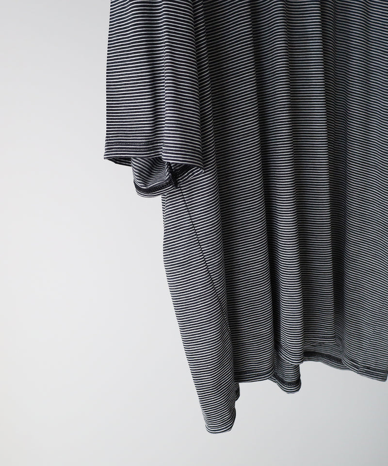 SUPER120's WOOL SINGLE JERSEY WASHABLE CREW NECK TEE - marka