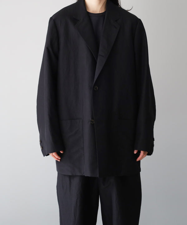 LAST1>> BRATAC SILK × ORGANIC WOOL TAFFETA COMFORT CAR COAT - MARKAWARE