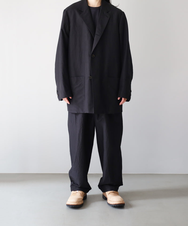LAST1>> BRATAC SILK × ORGANIC WOOL TAFFETA COMFORT CAR COAT - MARKAWARE