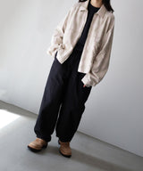 OMBRECHECK SHORT ZIPUP SHIRT - ANCELLM