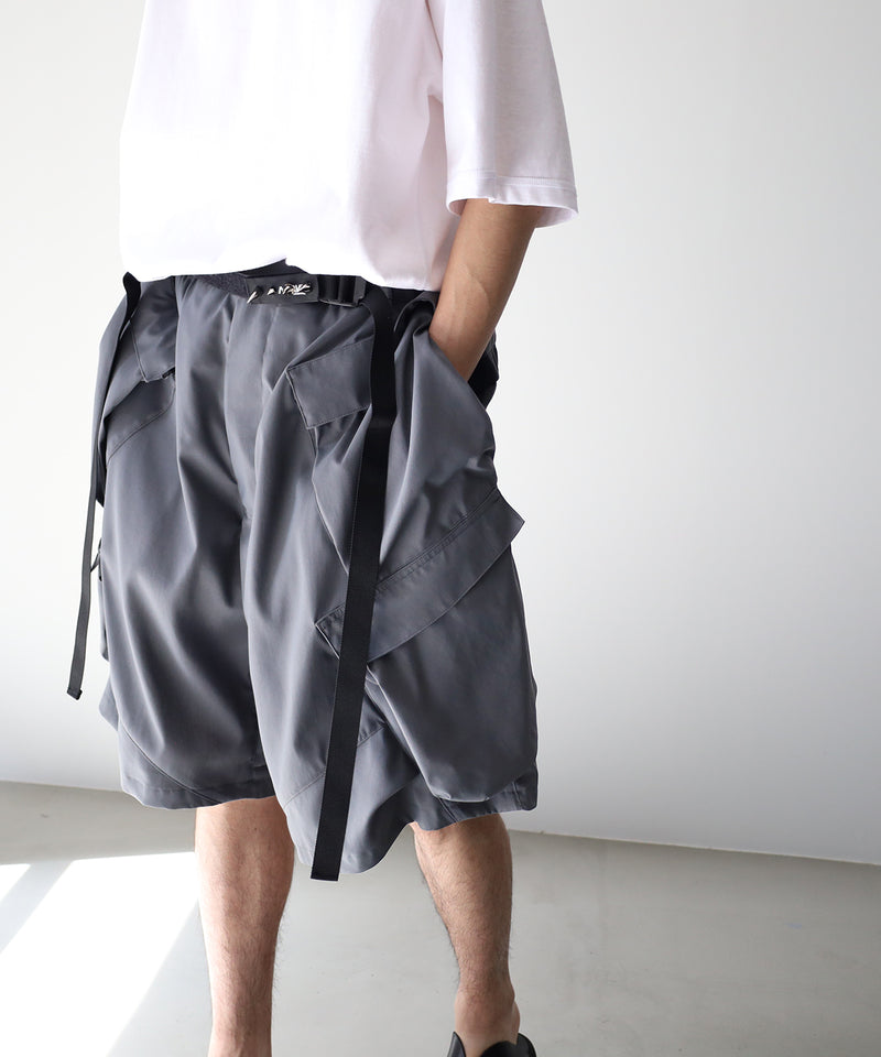 SP56A-M NYLON STRETCH DOUBLE CARGO SHORT PANTS- ACRONYM