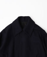 Angola Melton Wide Collar Coat - semoh