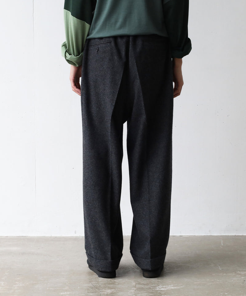 Cashmere wool wide pants - Blanc YM