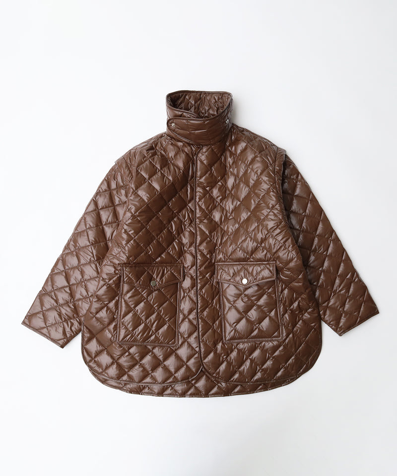DETACHABLE SLEEVES QUILT JACKET - TRUNK PROJECT