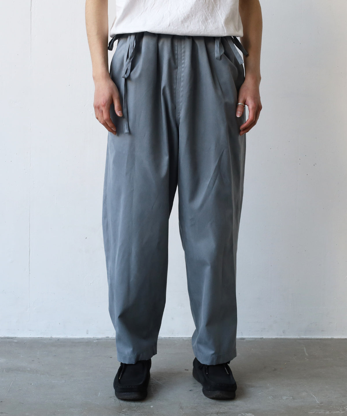 Micro light suede / Kinchaku pants - RAKINES