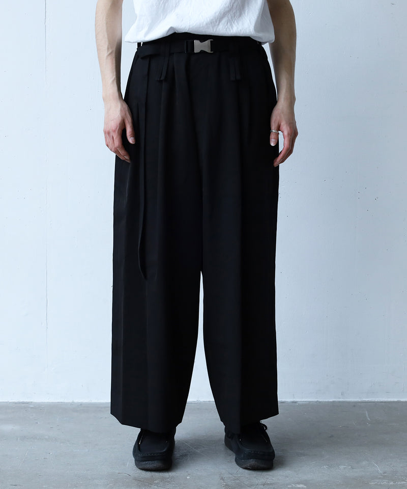 【MAGIC STICK】WOOLY CROPPED WIDE PANTS
