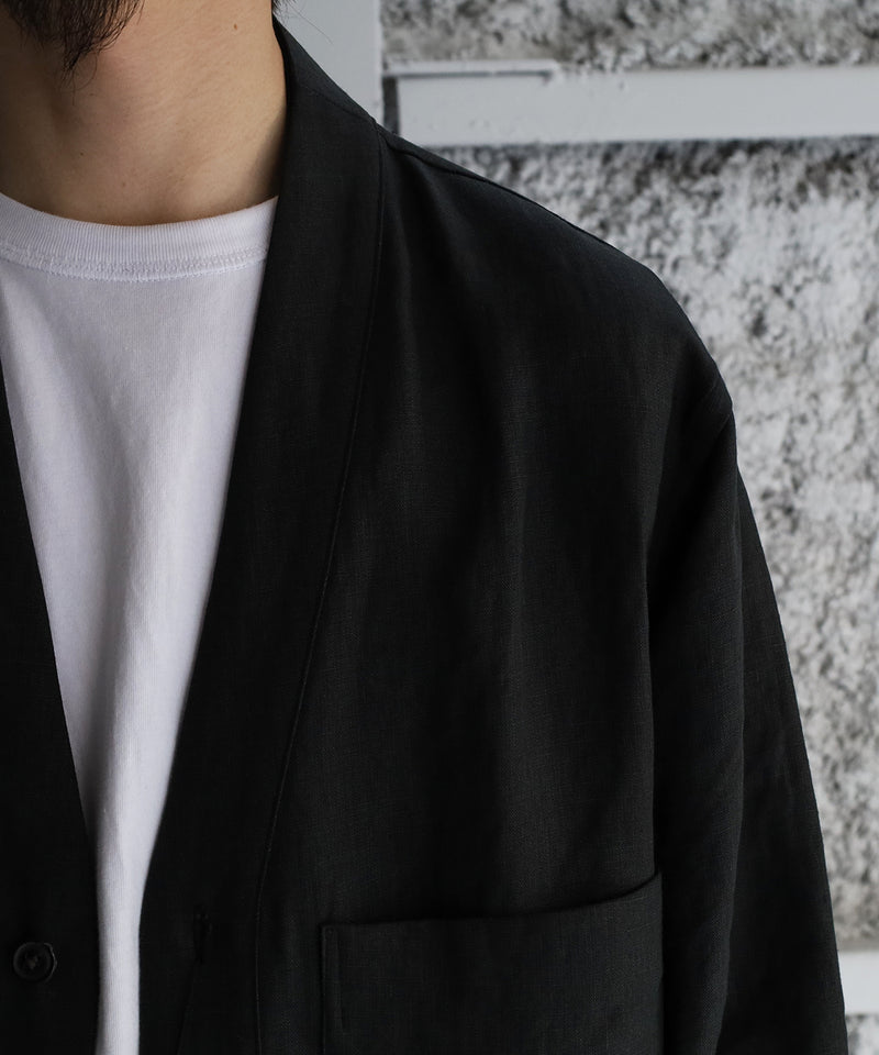 Linen wheather / Cardigan jacket - RAKINES