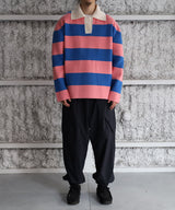 Stripe Polo Sweater - TRUNK PROJECT